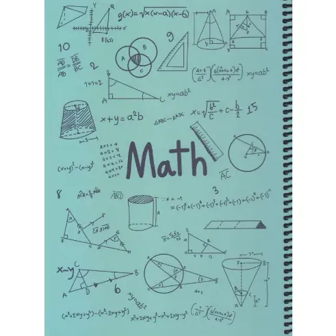 دفتر 100 برگ سبز سیمی رحلی dotnote Math