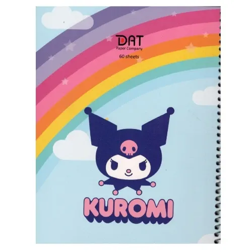 دفتر 60 برگ طرح 1 سیمی وزیری مجلد کلاسیک DAT - 0