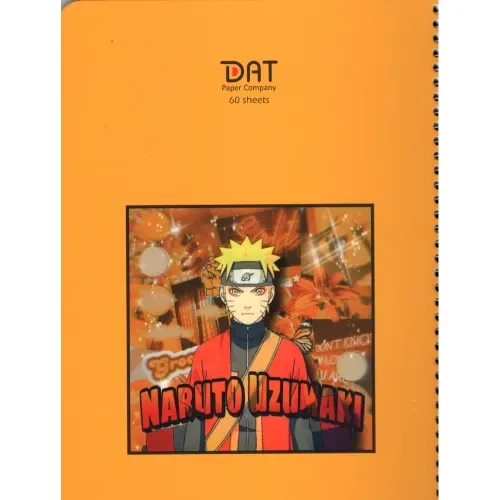 دفتر 60 برگ طرح 5 سیمی وزیری انیمه DAT - 0