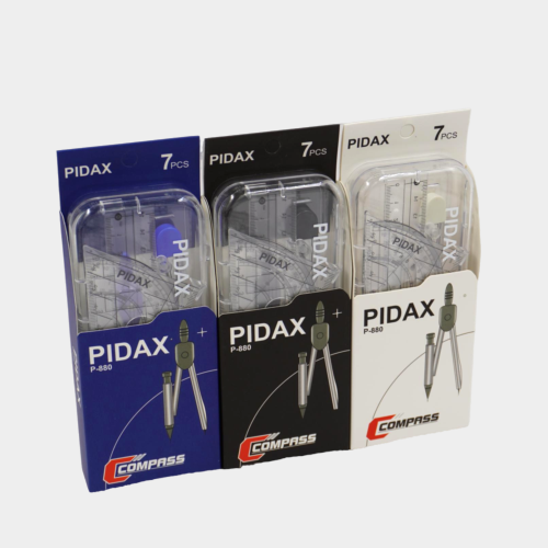 ست پرگار بدنه فلزی اتودی 7 تکه PIDAX P-880