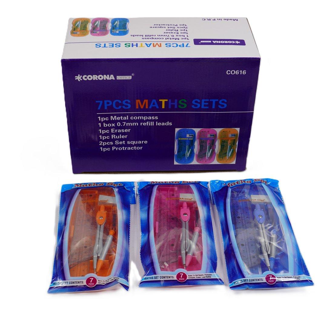 ست پرگار بدنه فلزی اتودی 7 تکه CORONA CO616 - 0