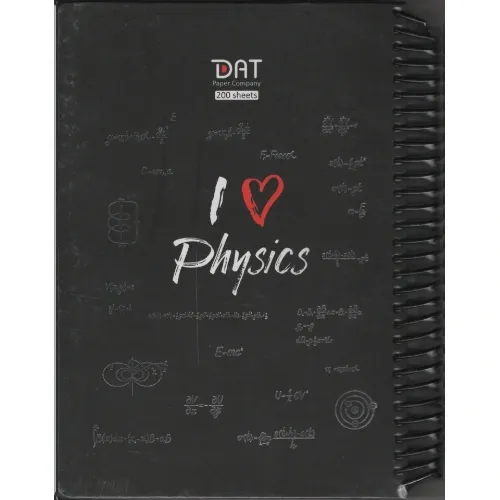 دفتر 200 برگ سیمی وزیری ساینس فیزیک مشکیDAT - 0