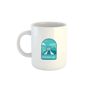 ماگ بزرگ سفید تهران کت مپ - 0