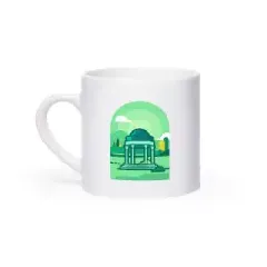 ماگ کوچک سفید شیراز کت مپ