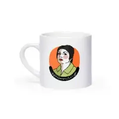 ماگ کوچک سفید گوگوش کت مپ