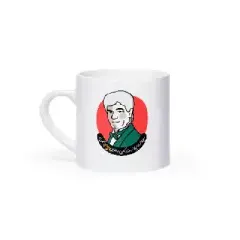 ماگ کوچک سفید ویگن کت مپ