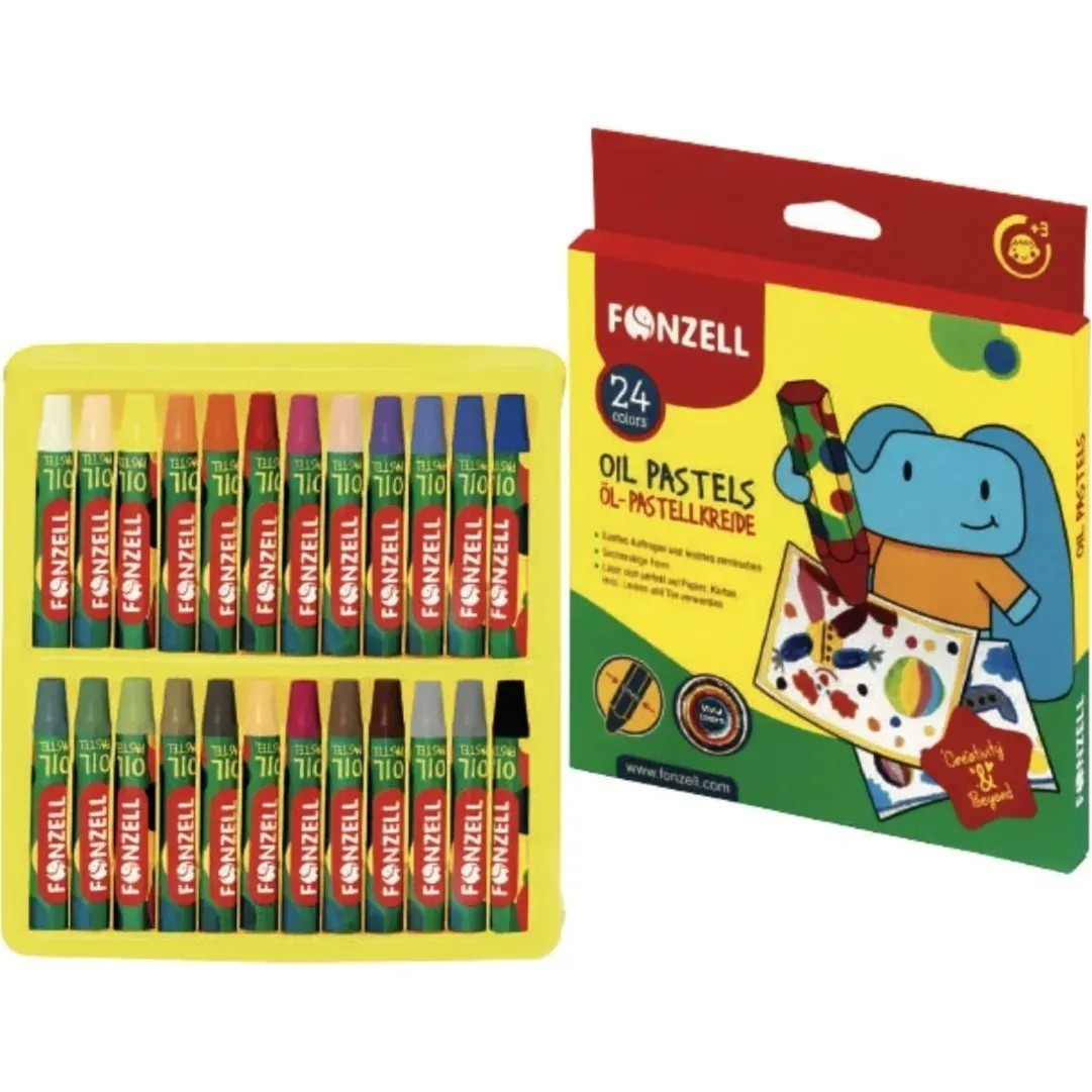 پاستل روغنی 24 رنگ FONZELL 685090 Kids - 0