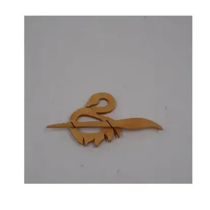 کانزاشی طرح 2 تکه قو هنر چوبی