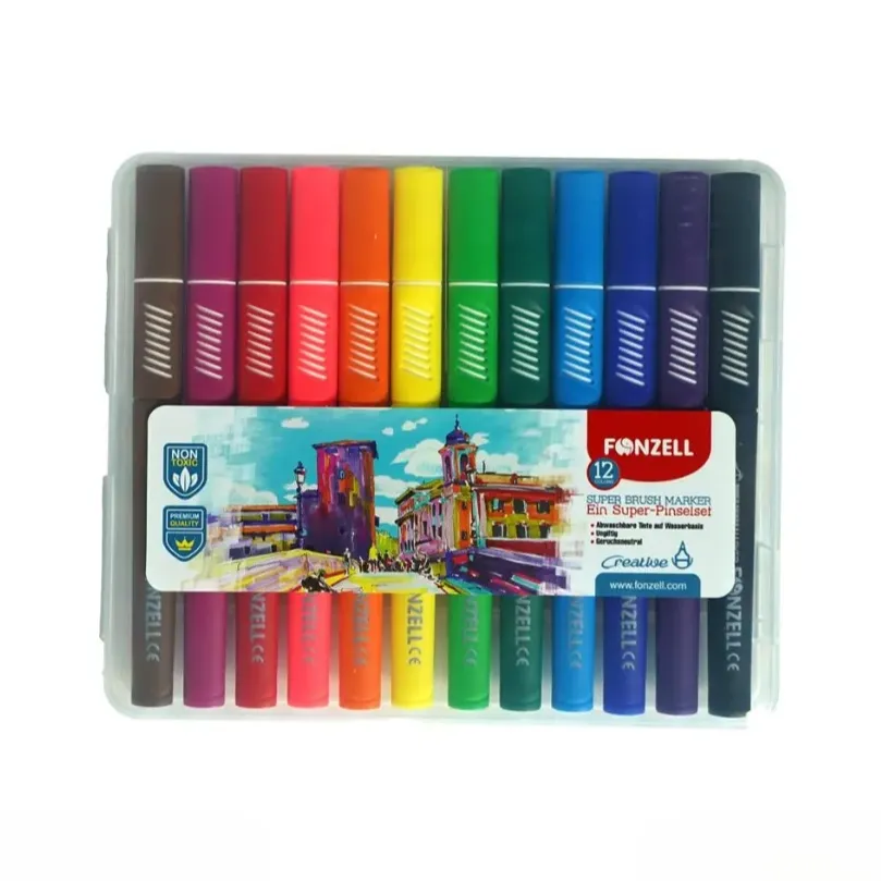 ماژیک براش 12 رنگ FONZELL 684998 Super Brush