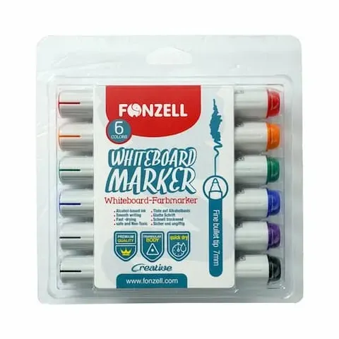 ماژیک وایت‌برد 6 رنگ FONZELL 685007