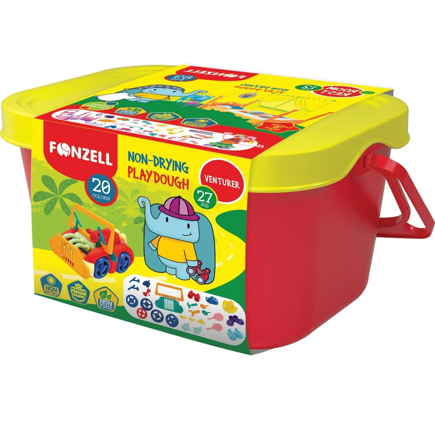 خمیر 20 رنگ سطلی FONZELL 685079 Super Set - 0