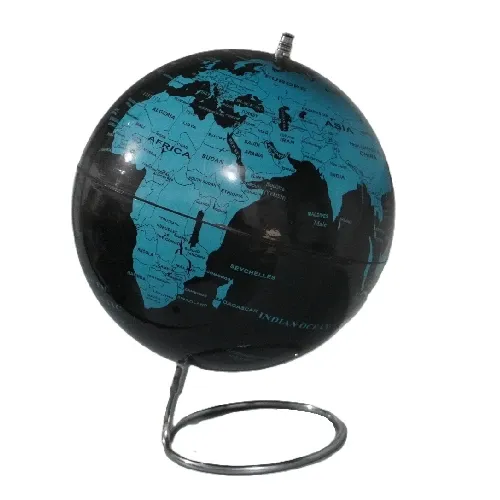 کره زمین 20 پایه هندسی آبی فیروزه‌ای لاتین IDEH 113 - 0