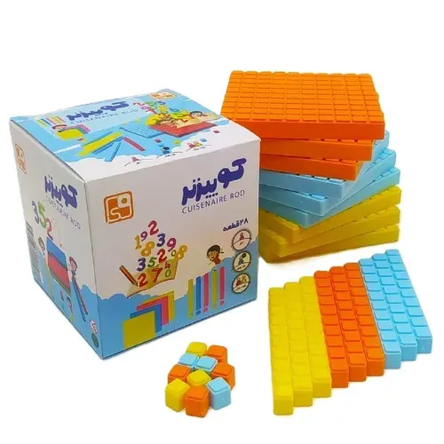 مکعب کوییزنر فکرا (آموزش ریاضی با مکعب‌های شمارش) - 0