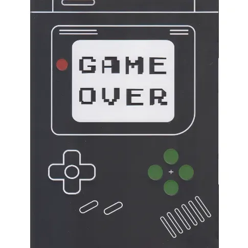 دفتر 80 برگ نقطه‌ای رقعی شومیز HAMIN Game Over Retro