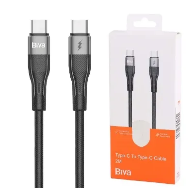 کابل شارژ Biva Type-C to Type-C Cable 2M C-20CC