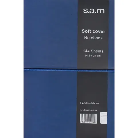 دفتر 144 برگ آبی اروپایی sam Denzo