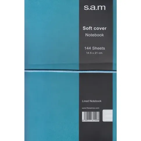 دفتر 144 برگ آبی آسمانی اروپایی sam Denzo