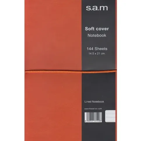 دفتر 144 برگ نارنجی اروپایی sam Denzo