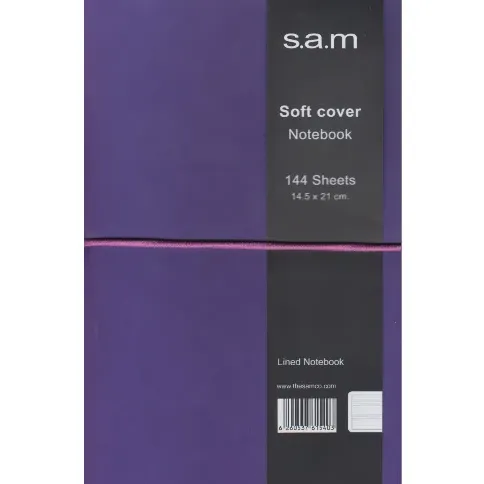دفتر 144 برگ بنفش اروپایی sam Denzo