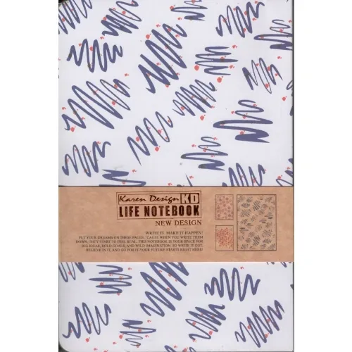 یادداشت 32 برگ رقعی طرح رنگین کمان Life Notebook