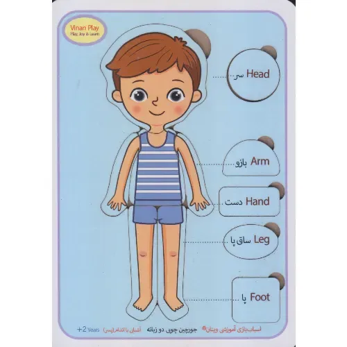 جورچین چوبی 2 زبانه (آشنایی با اندام پسر) - 0