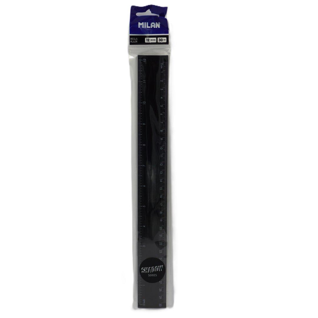 خط‌کش 30cm مشکی MILAN 353801 DWZ