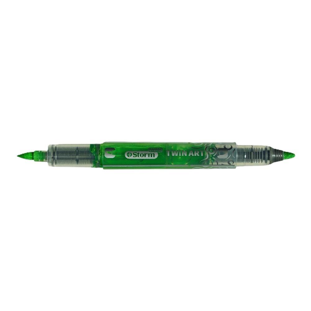 ماژیک آکریلیک  2 سر Storm HL-348210 Green