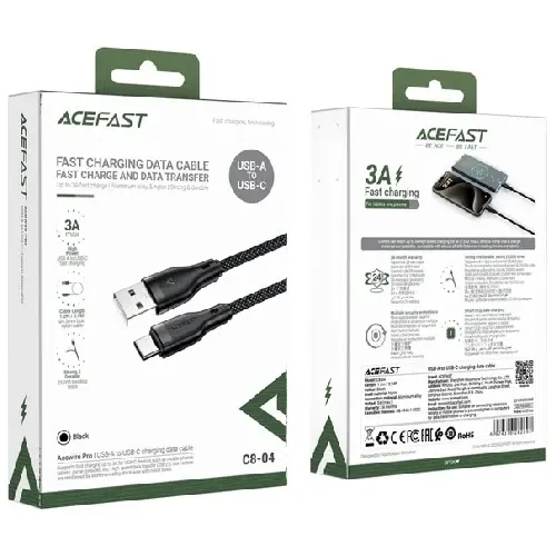 کابل شارژ Acefast USB-A to Type-C Cable 1.2m C8-04