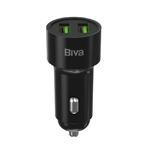 شارژر Biva 2 Ports USB Car Charger 12W CC-19