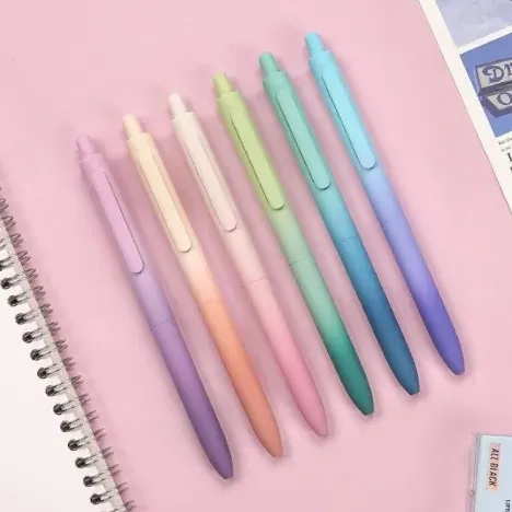 خودکار مشکی بدنه سرمه‌ای WRITECH W-0152 Space UP Aurora Gel Pen - 0