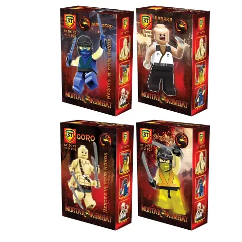 ساختنی لگو مورتال کمبت کوچک MORTAL KOMBAT BT9073-9076