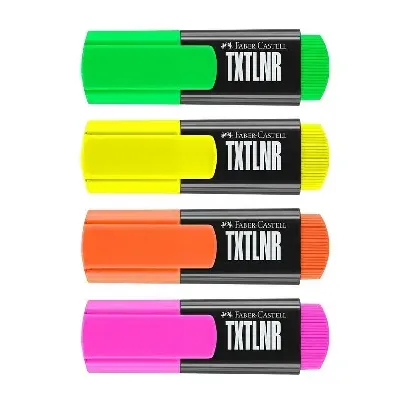 ماژیک های‌لایت مینی صورتی فلورسنت FABER CASTELL 154200 - 0