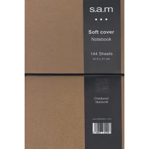 دفتر شطرنجی 144 برگ نسکافه‌ای اروپایی sam Denzo - 0