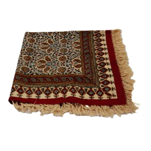 رومیزی قلمکار گل و بوته 80×80 فرانام