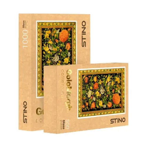 پازل شیشه‌ای گل و مرغ STINO 260pcs 30102