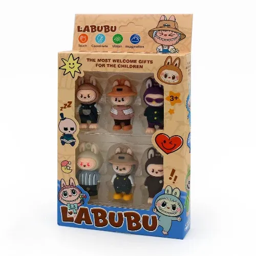 فیگور لبوبو 6 عددی Labubu A777-230