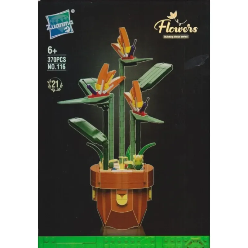 ساختنی گلدان Flowers Building Block 116 Bird Of Paradise