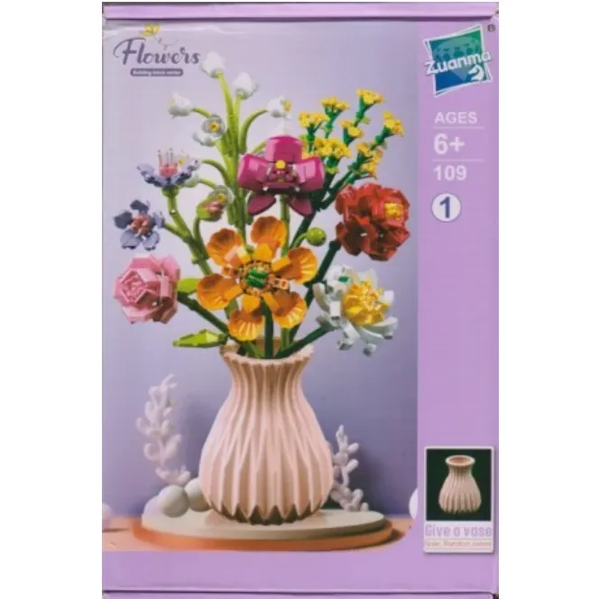 ساختنی گلدان Flowers Building Block 109 Random