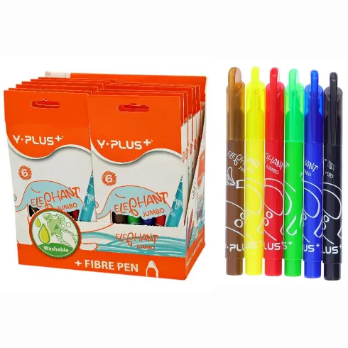 ماژیک 6 رنگ جامبو Y-PLUS 171400 - 0
