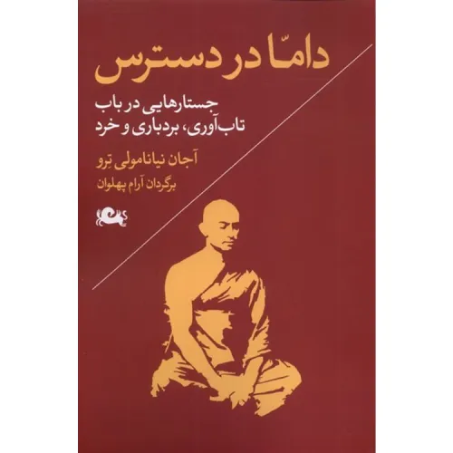 جلد کتاب داما در دسترس؛ جستارهایی درباره تاب‌آوری، بردباری و خرد در زندگی روزمره.