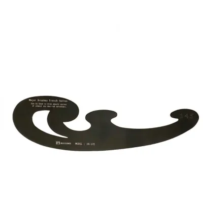 شابلون منحنی فرانسوی بزرگ فلزی INDESIGNER IN-145 - 0