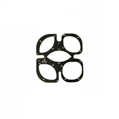 شابلون بیضی و فرم ترکیبی فلزی  INDESIGNER IN-220 - 0