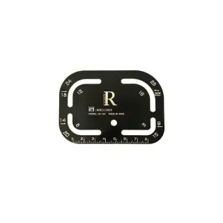 شابلون بیضی و مستطیلی فلزی  INDESIGNER IN-185 - 0