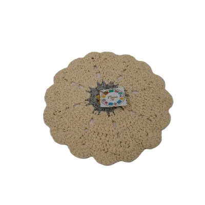 رومیزی بافت گرد کد 7 Fleur - 0