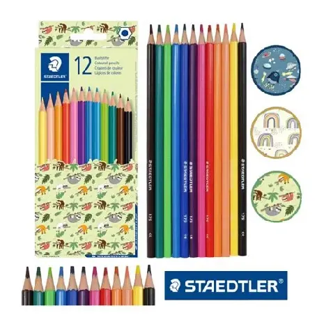 مدادرنگی 12 رنگ مقوایی STAEDTLER 175PMC12 - 0