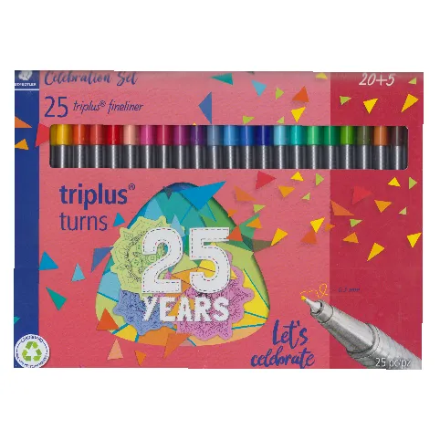 روان‌نویس 25 رنگ نوک نمدی STAEDTLER 334 Triplus
