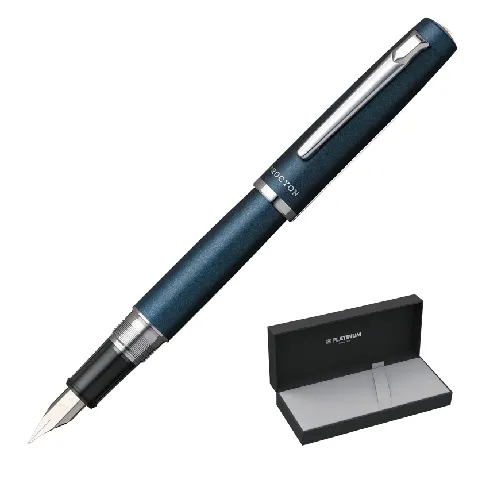 خودنویس آبی گیره استیل PLATINUM Procyon PNS-5000 F