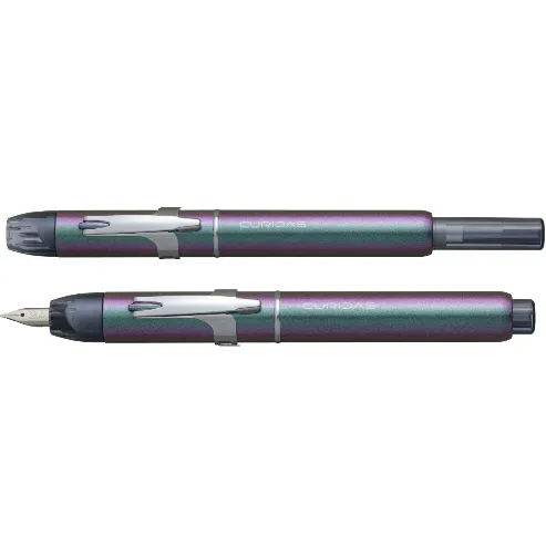 خودنویس فشاری هفت رنگ گیره استیل PLATINUM Curidas Iolite PKN-9000 M