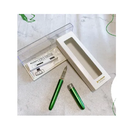 خودنویس سبز گیره استیل PLATINUM PGB-1000 F