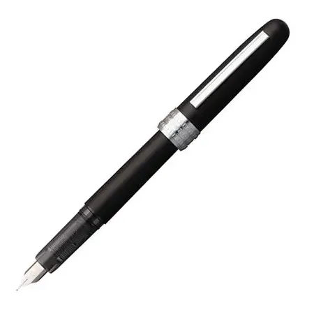 خودنویس بدنه مشکی گیره استیل PLATINUM PGB-1500 M